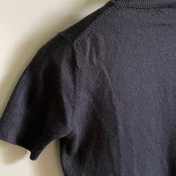 Short-Sleeved Blue Jacob Sweater With Blue Heart, Size M - Picture 9 of 13